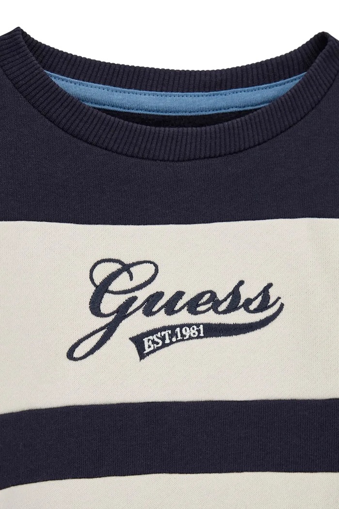 Chłopiec Guess Bluza dziecięca bawełniana N6BQ05.K6114.9BY2 niebieski