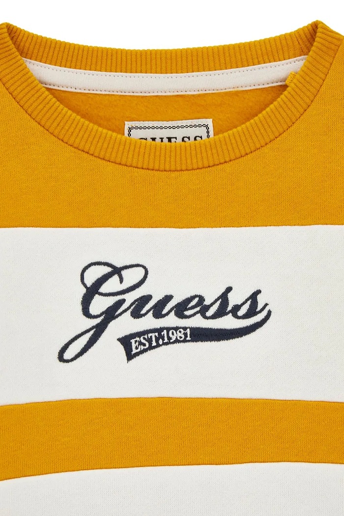 Chłopiec Guess Bluza dziecięca bawełniana N6BQ05.K6114.9BY2 beżowy