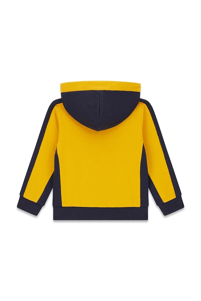 Guess Bluza rozpinana z kapturem dziecięca bawełniana N6BQ04.K6113.9BY2 żółty AW26
