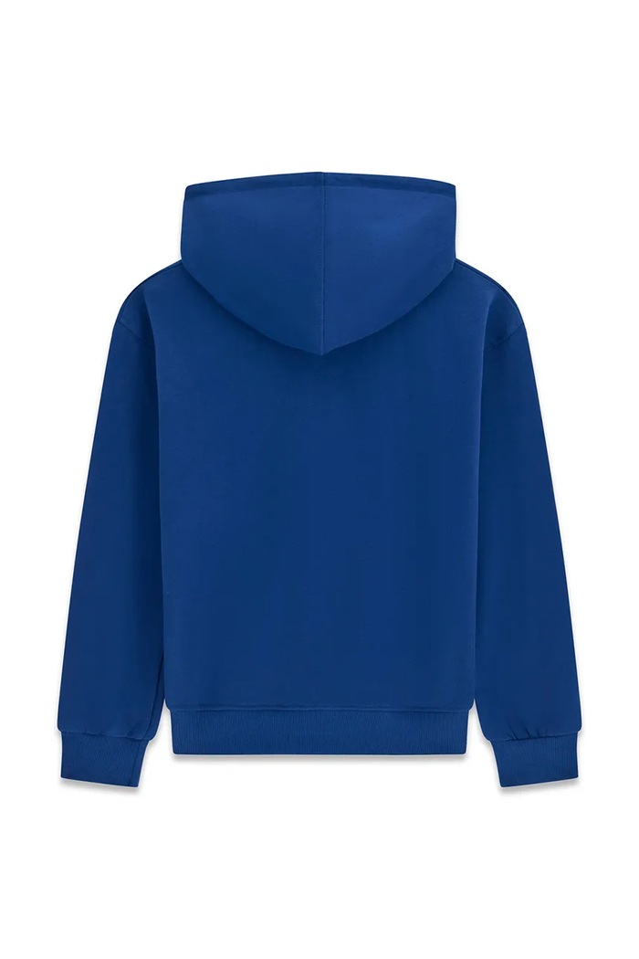 Guess Bluza rozpinana z kapturem dziecięca bawełniana L6BQ20.K8106.9BY2 niebieski AW26