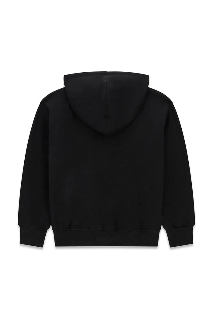 Guess Bluza rozpinana z kapturem dziecięca bawełniana L6BQ20.K8106.9BY2 czarny AW26
