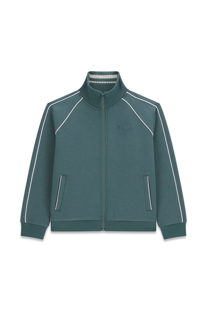 Guess Bluza rozpinana dziecięca z wiskozą L6BQ15.K7249.9BY2 turkusowy AW26