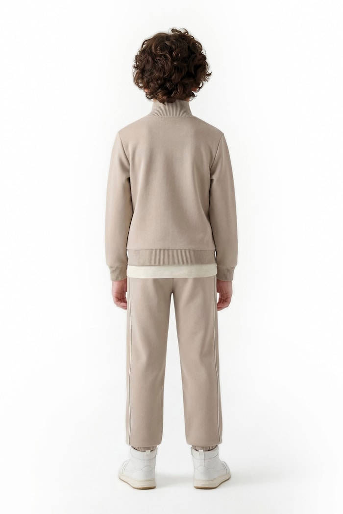 Bluza rozpinana dziecięca z wiskozą Guess beżowy L6BQ15.K7249.9BY2