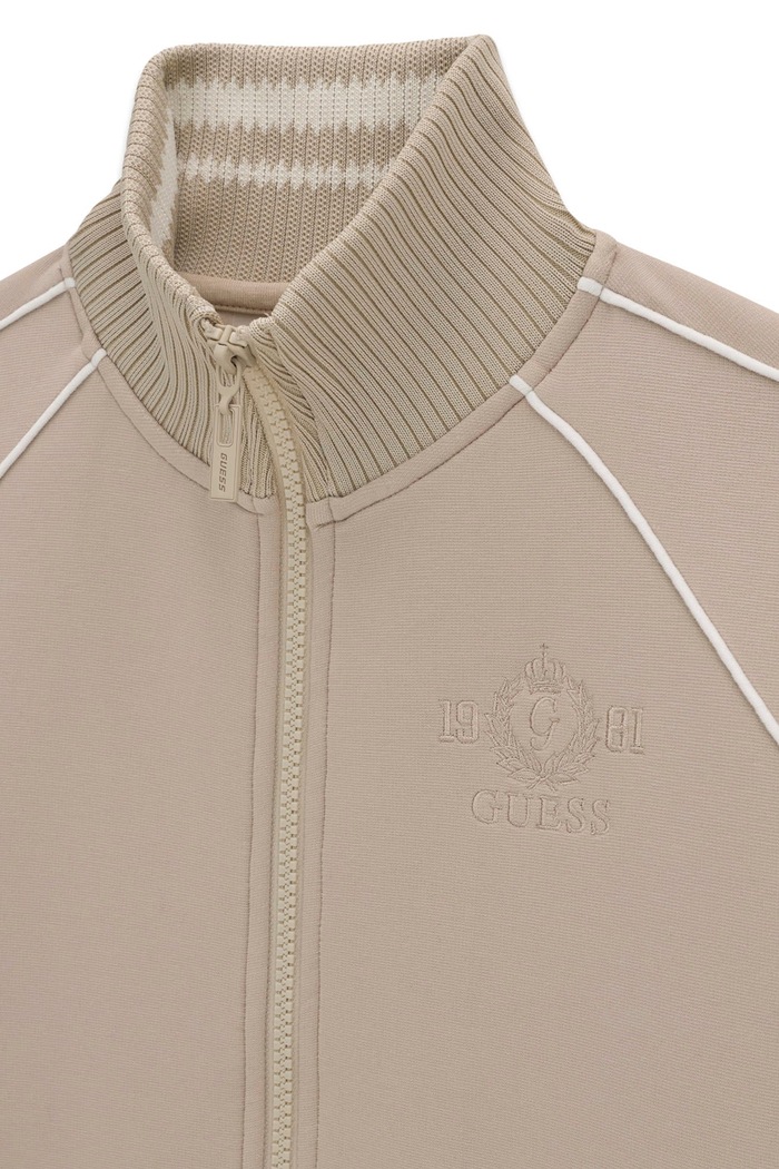 Bluza rozpinana dziecięca z wiskozą Guess L6BQ15.K7249.9BY2 beżowy