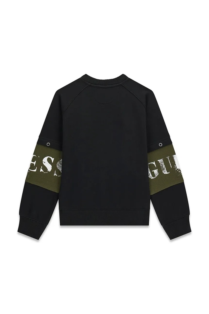 Guess Bluza dziecięca bawełniana L6BQ06.K5921.9BY2 czarny AW26