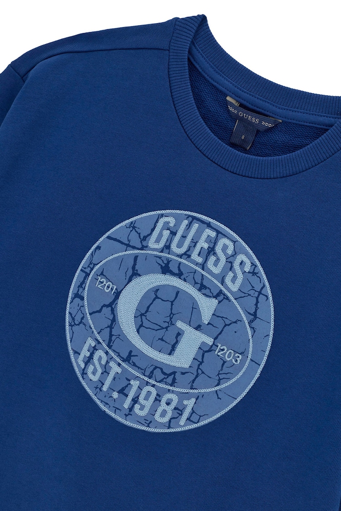 Bluza dziecięca bawełniana Guess L6BQ04.K5919.9BY2 niebieski