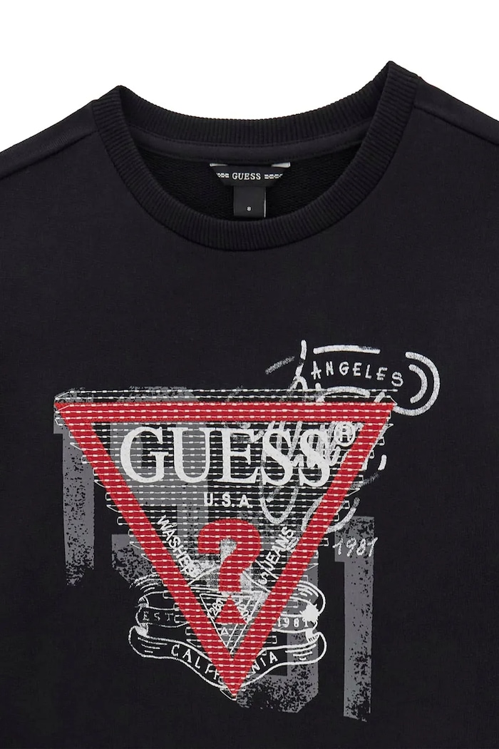 Chłopiec Guess Bluza dziecięca bawełniana L6BQ04.K5919.9BY2 czarny