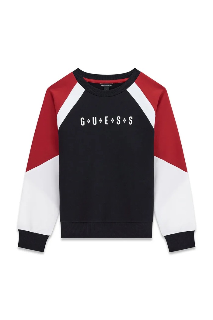 Guess Bluza dziecięca bawełniana czarny L6BQ02.K5917.9BY2