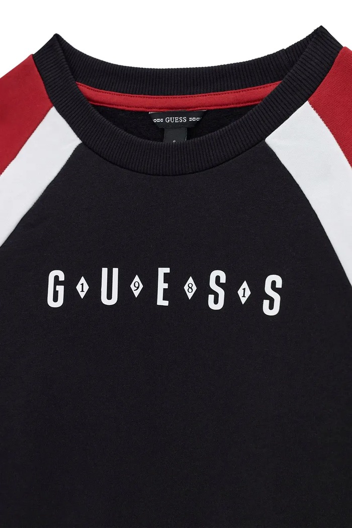 Chłopiec Guess Bluza dziecięca bawełniana L6BQ02.K5917.9BY2 czarny