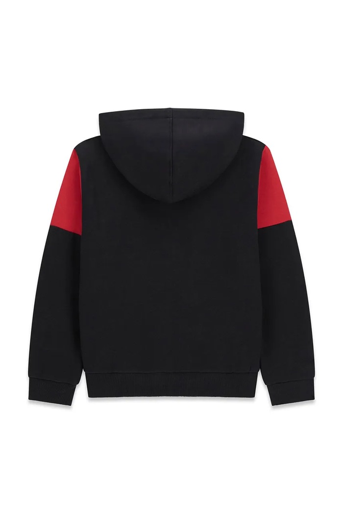 Guess Bluza rozpinana z kapturem dziecięca bawełniana L6BQ01.K5916.9BY2 czarny AW26