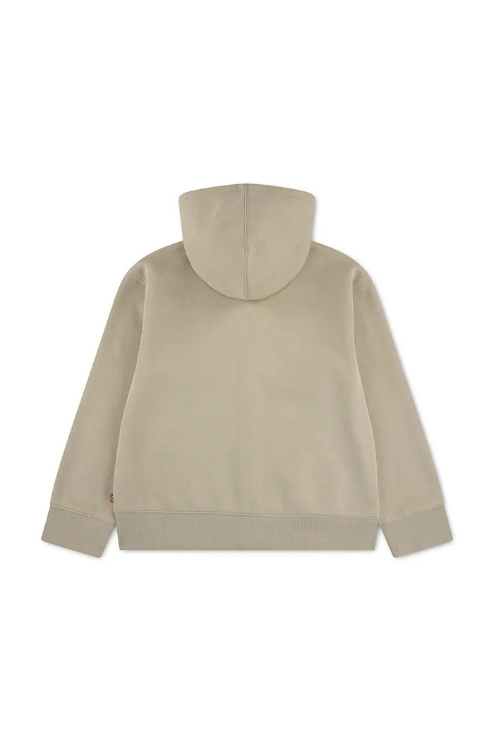 Levi's bluza rozpinana z kapturem dziecięca z bawełną ESSENTIAL HOODIE 9ER729 beżowy AW26