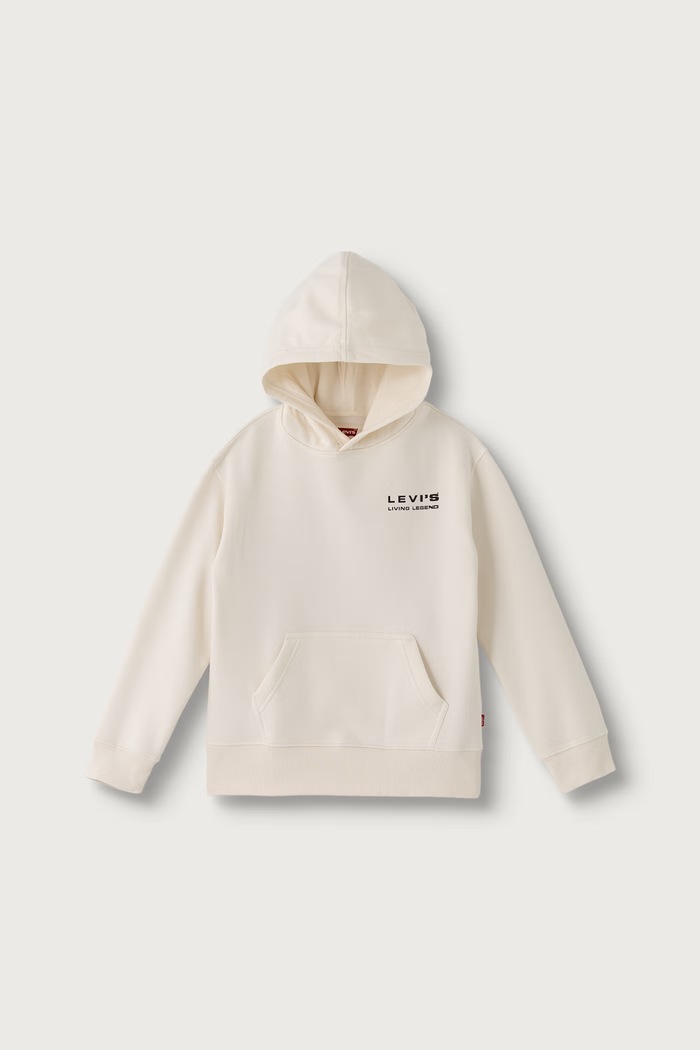 Levi's Bluza z kapturem dziecięca z bawełną SKATE LEGEND HOODIE beżowy 9ER751
