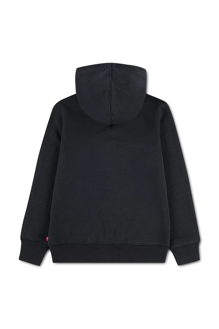 Levi's bluza z kapturem dziecięca z bawełną TALLEST PEAK BATWING HOODI 9ER743 czarny AW26