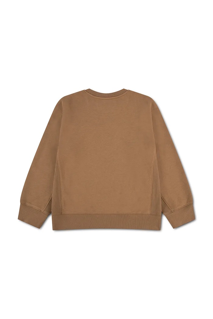 Levi's μπλούζα παιδική με βαμβάκι VINTAGE COLLEGIATE CREWNECK 9ER338 καφέ AW26