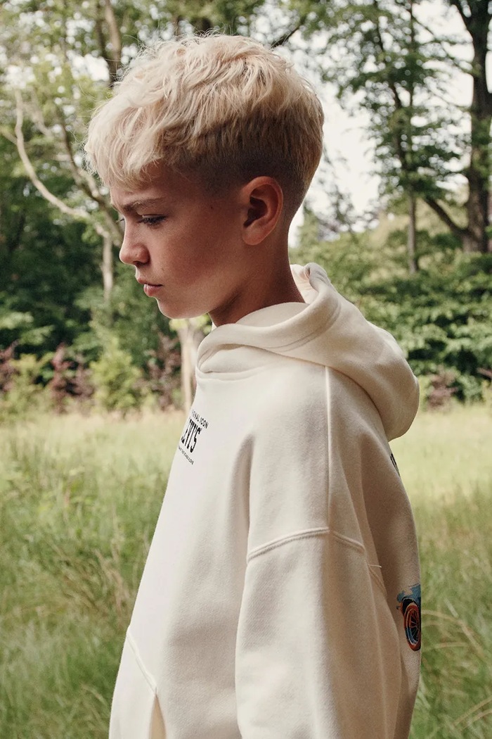 Levi's Dukserica sa kapuljačom za djecu s pamukom REV THE ENGINE HOODIE 9ER331