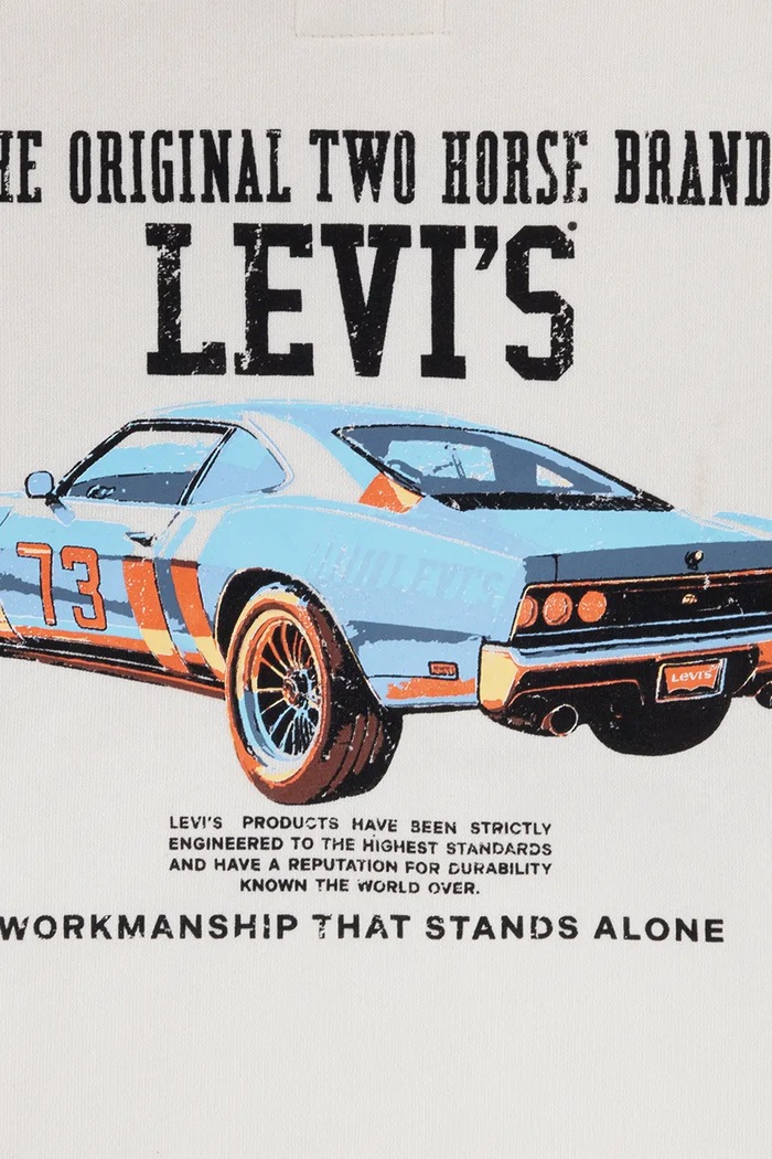 Dukserica sa kapuljačom za djecu s pamukom REV THE ENGINE HOODIE Levi's 9ER331 bež