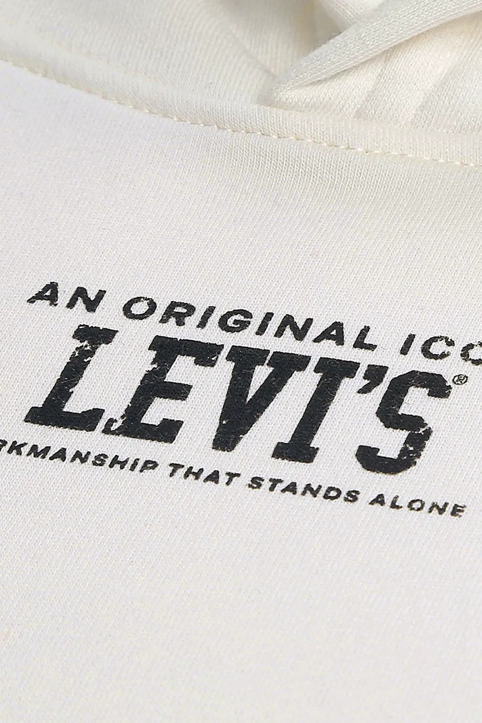 Dukserica sa kapuljačom za djecu s pamukom REV THE ENGINE HOODIE Levi's bež 9ER331