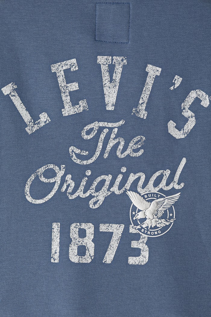 Levi's mikina s kapucňou detská s bavlnou THE ORIGINAL VINTAGE HOODI modrá 8ER563