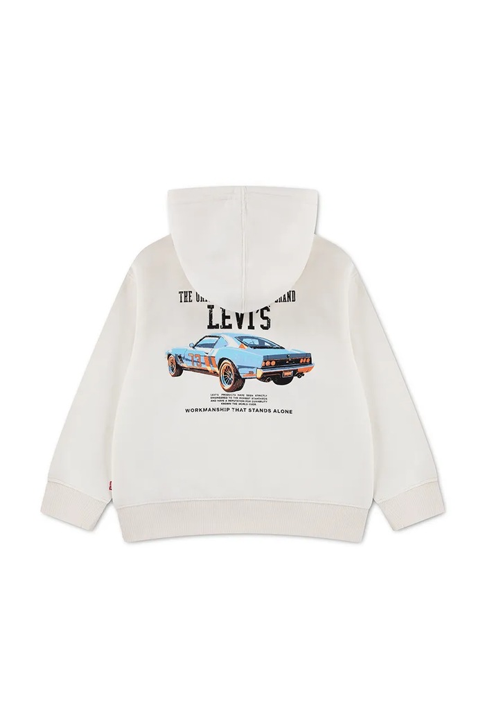 Levi's Dukserica sa kapuljačom za djecu s pamukom REV THE ENGINE HOODIE 8ER331 bež AW26