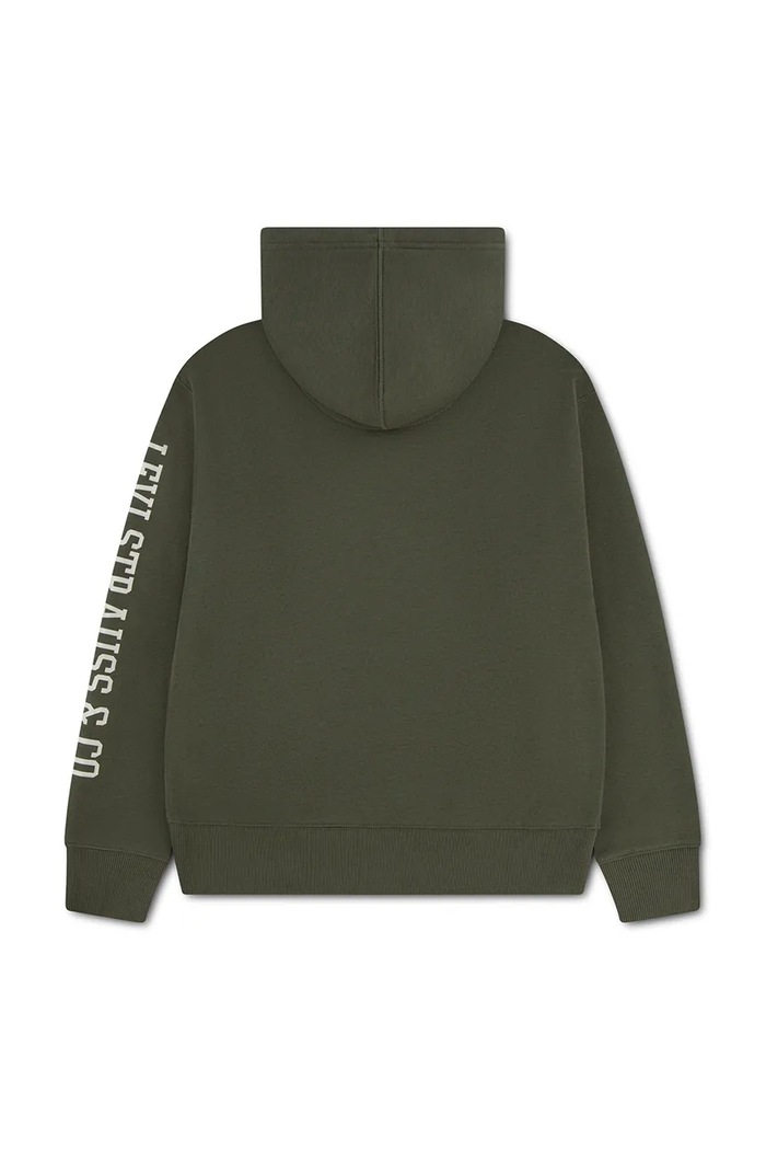 Levi's bluza dziecięca z bawełną SLEEVE HIT HOODIE 8EL152 zielony AW26