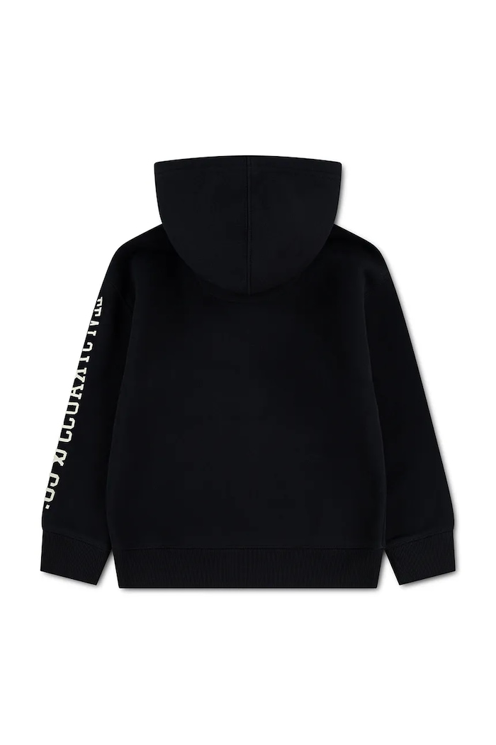 Levi's mikina dětská s bavlnou SLEEVE HIT HOODIE 8EL152 černá AW26