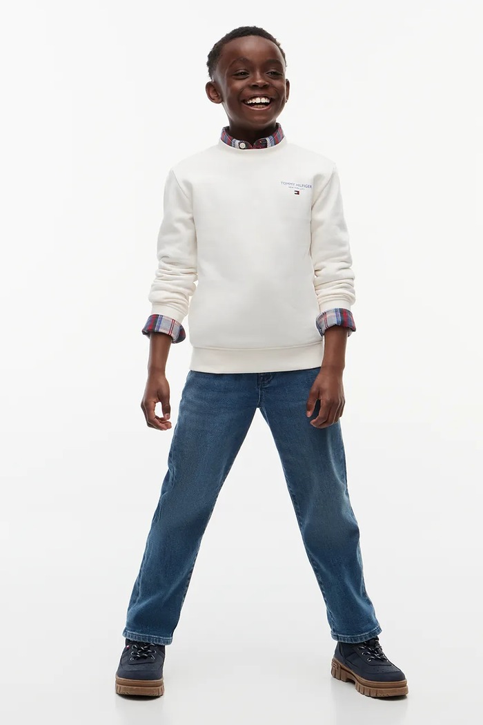 Tommy Hilfiger bluza dziecięca bawełniana biały KB0KB10766.128.176.9BY2