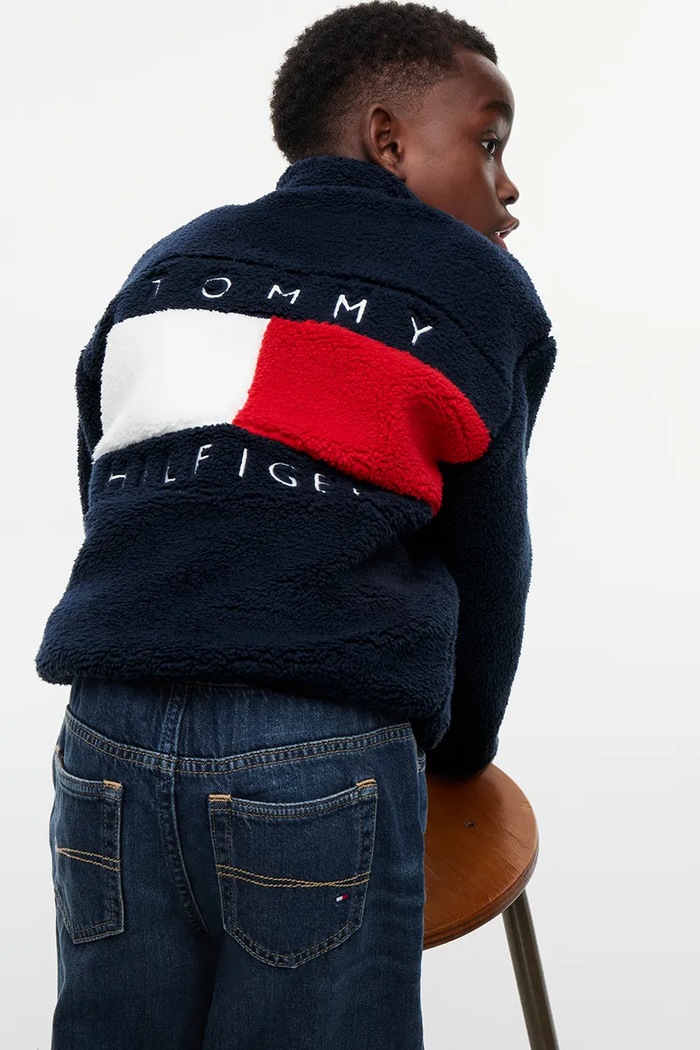 Tommy Hilfiger bluza rozpinana dziecięca polarowa KB0KB10634.128.176.9BY2