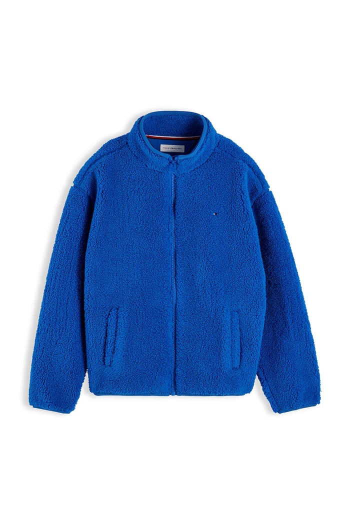 Tommy Hilfiger bluza rozpinana dziecięca polarowa KB0KB10634.104.122.9BY2 niebieski AW26