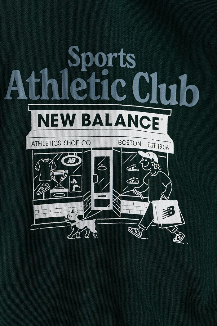 Bluza rozpinana z kapturem dziecięca bawełniana New Balance YT62B668 zielony