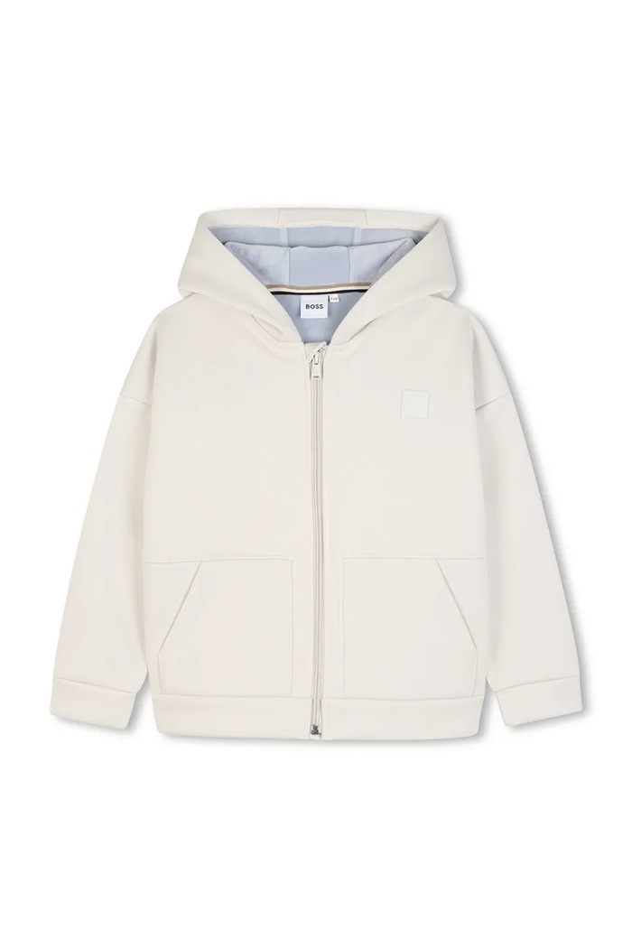 BOSS Bluza z kapturem dziecięca J53369.162.174 beżowy AW26