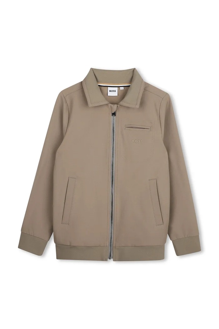 BOSS Μπλούζα με κουμπιά παιδική J53370.162.174 μπεζ AW26