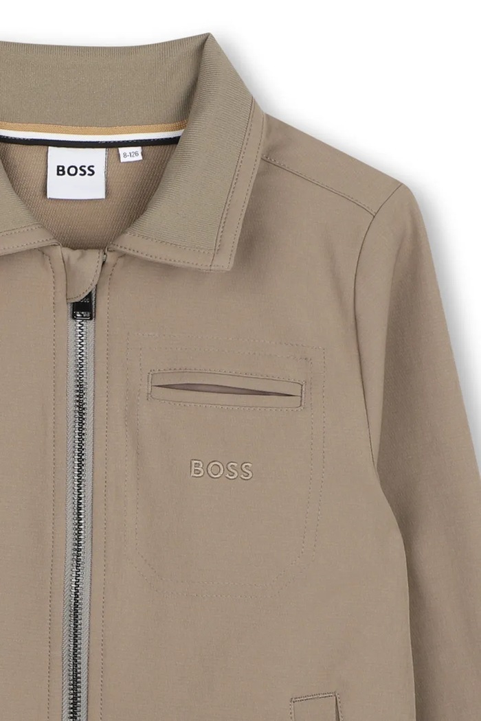 Μπλούζα με κουμπιά παιδική BOSS J53370.162.174 μπεζ