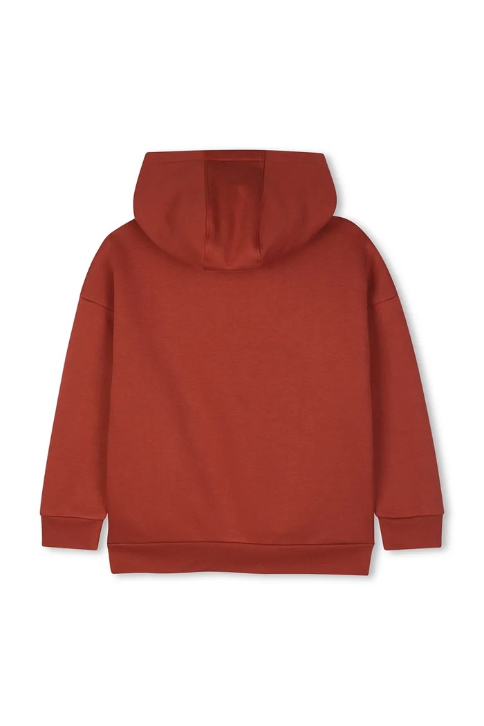 BOSS Mikina s kapucí dětská s bavlnou J53396.114.150 oranžová AW26