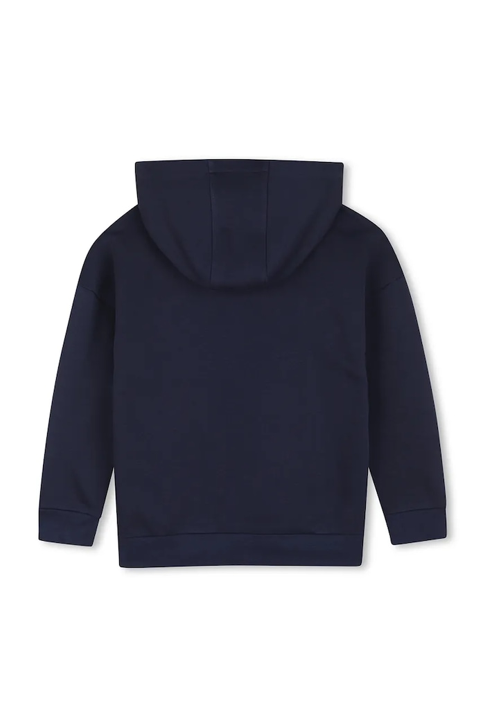 BOSS Mikina s kapucí dětská s bavlnou J53396.114.150 námořnická modř AW26