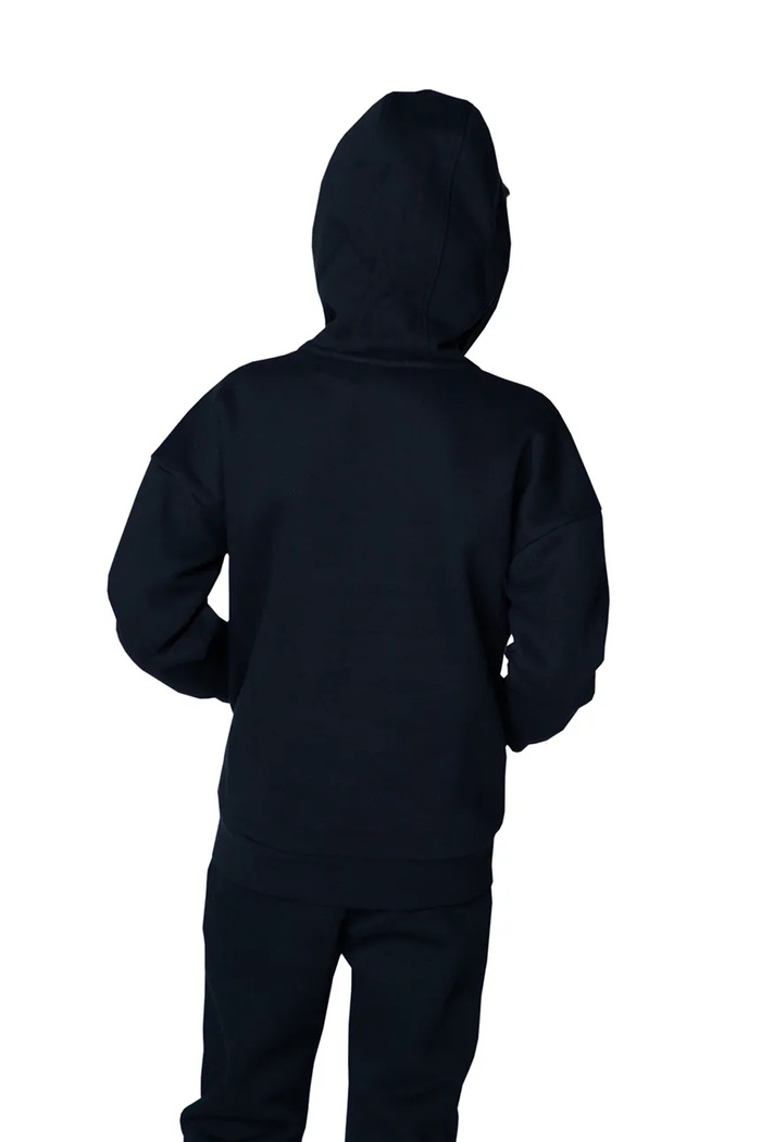 BOSS Mikina s kapucí dětská s bavlnou J53396.114.150 černá AW26