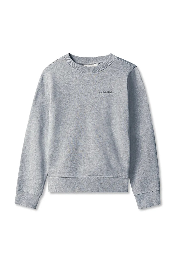 Calvin Klein Jeans bluza dziecięca bawełniana LVCKTJB10UP9V.9BY2 szary AW26