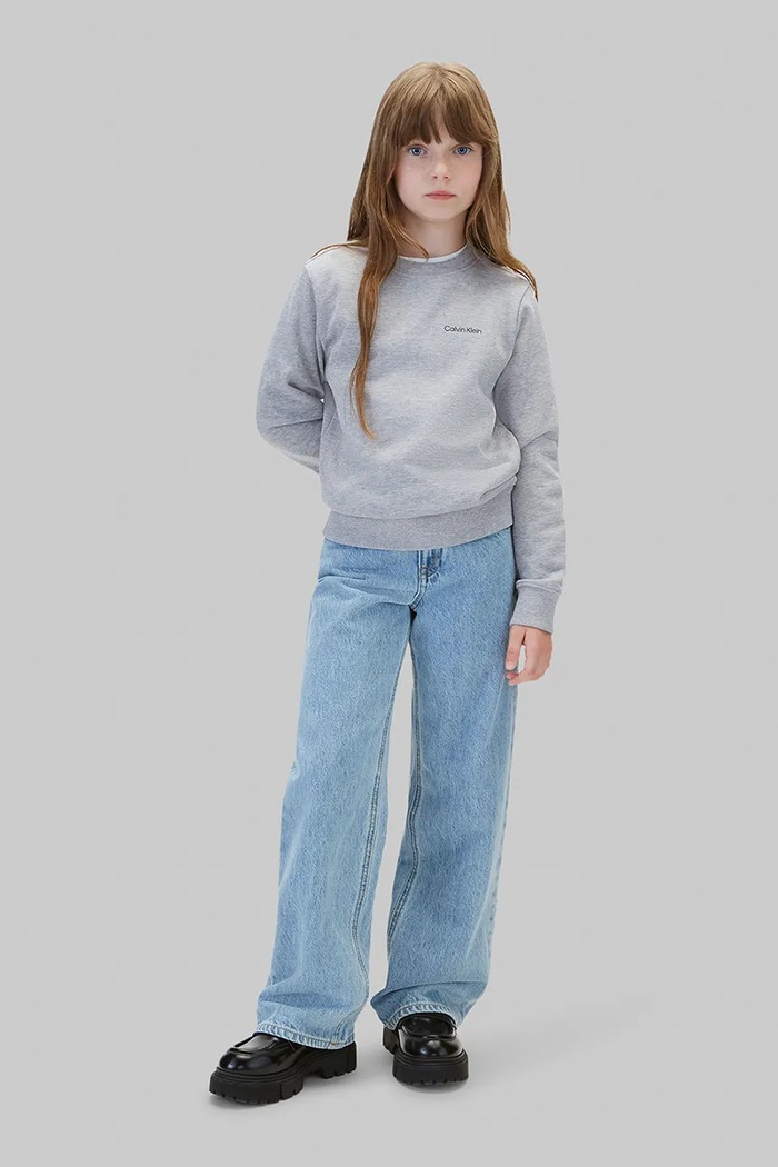Calvin Klein Jeans bluza dziecięca bawełniana LVCKTJB10UP9V.9BY2 szary