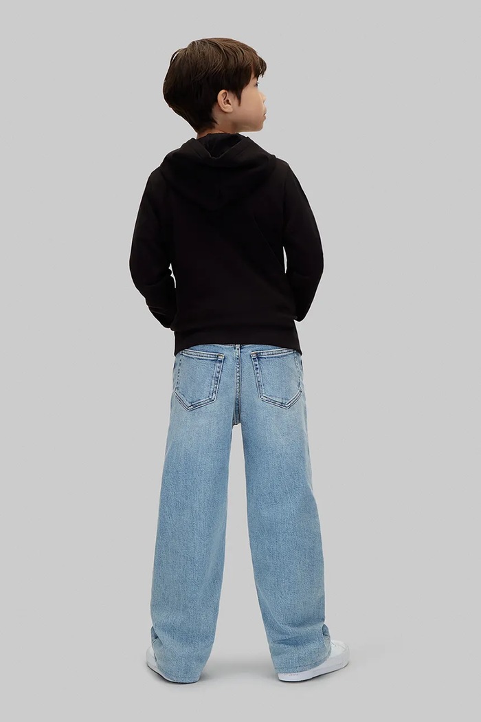 Calvin Klein Jeans bluza z kapturem dziecięca bawełniana czarny LVCKTJB39B.9BY2