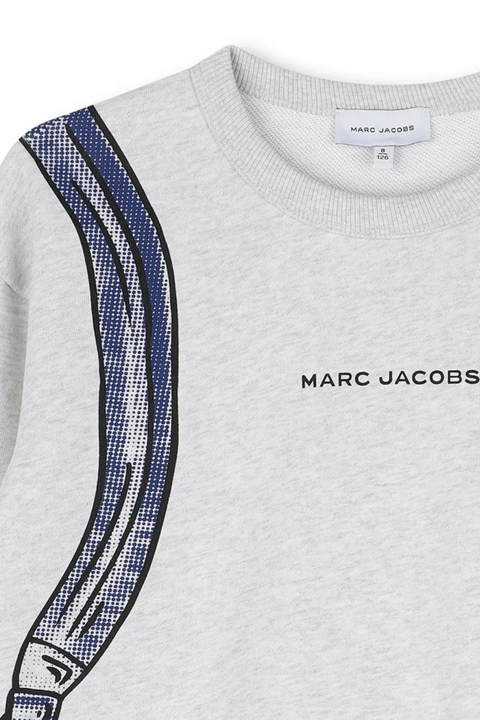 Dukserica za djecu od pamuka MARC JACOBS W61036.114.150 siva