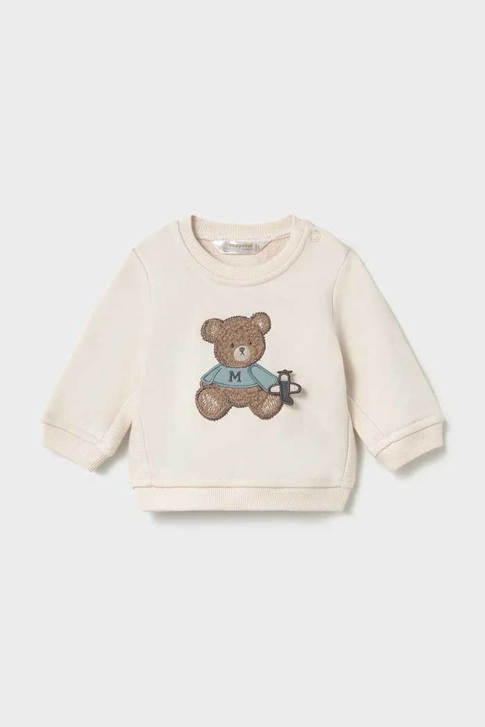 Mayoral Newborn кофта для немовлят з бавовною бежевий 2410.1N.Newborn.9BY2