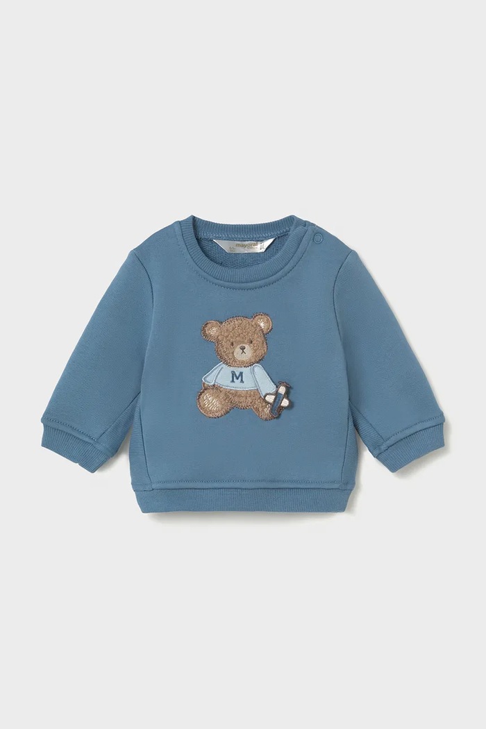 Mayoral Newborn кофта для немовлят з бавовною блакитний 2410.1N.Newborn.9BY2