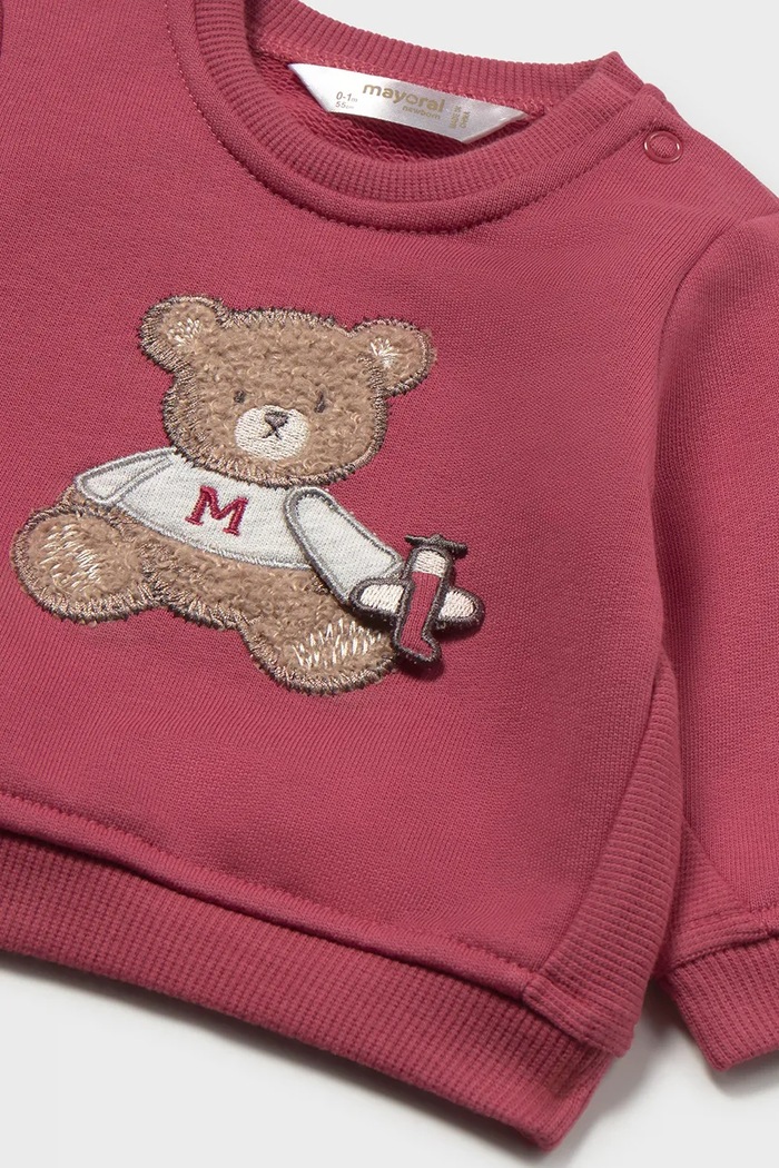 Хлопчик Mayoral Newborn кофта для немовлят з бавовною 2410.1N.Newborn.9BY2 червоний