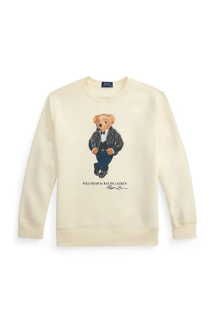 Polo Ralph Lauren Bluza dziecięca z bawełną 323B29157001 beżowy AW26