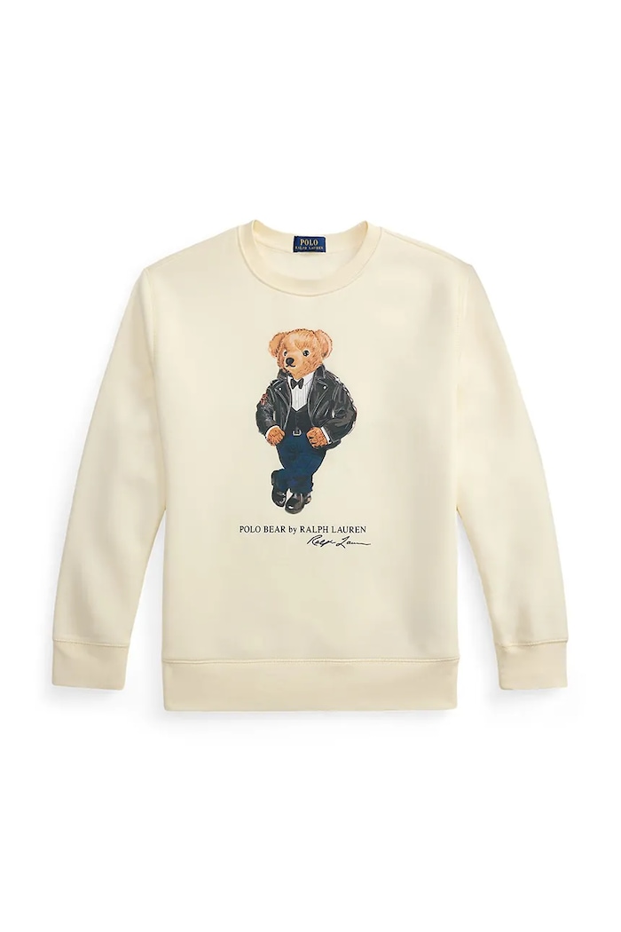 Polo Ralph Lauren Bluza dziecięca z bawełną 323B29157001 beżowy AW26