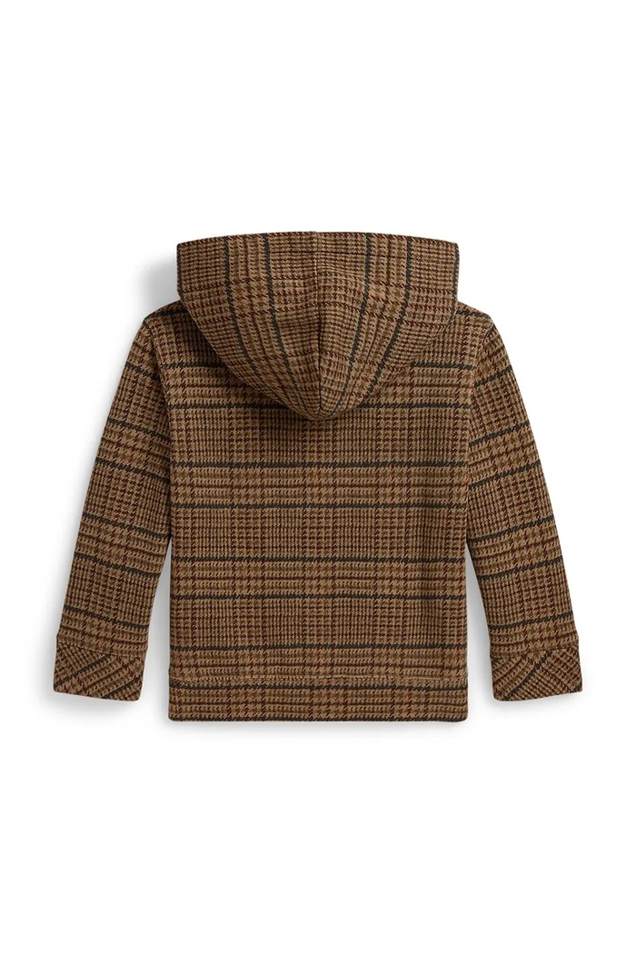 Polo Ralph Lauren dukserica sa kapuljačom za djecu s pamukom 322B27801001 smeđa AW26