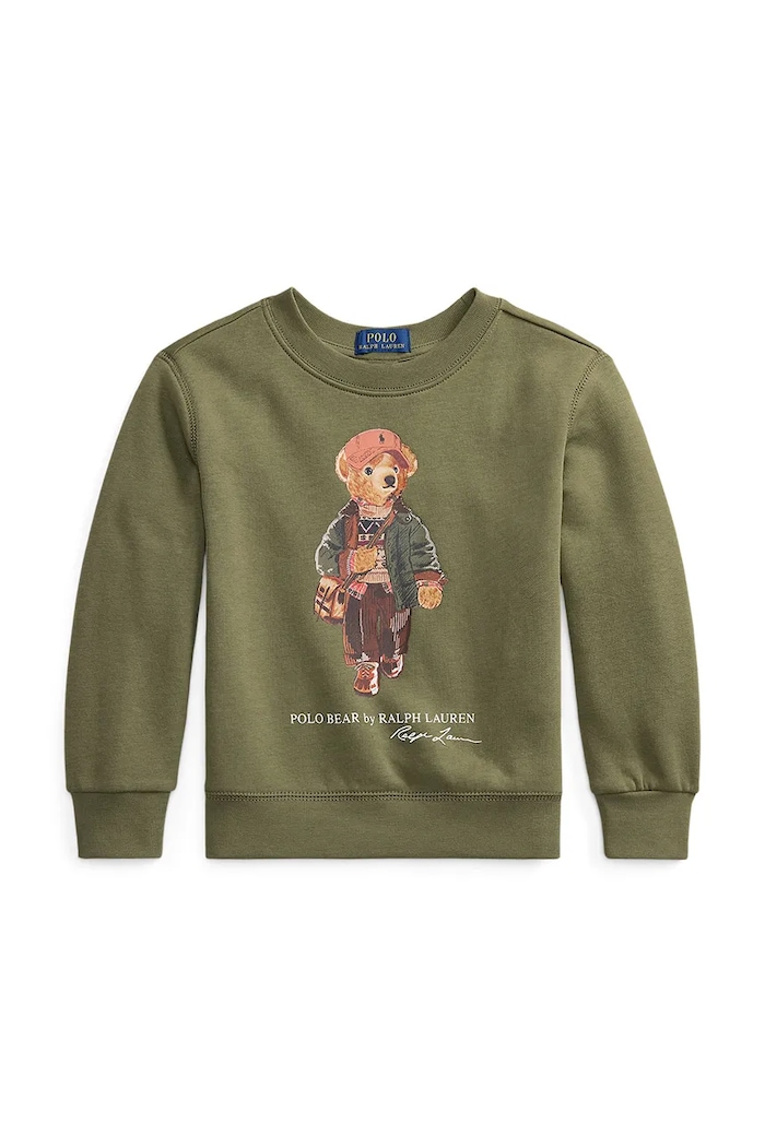Polo Ralph Lauren Μπλούζα παιδική με βαμβάκι 322B27294001 πράσινο AW26