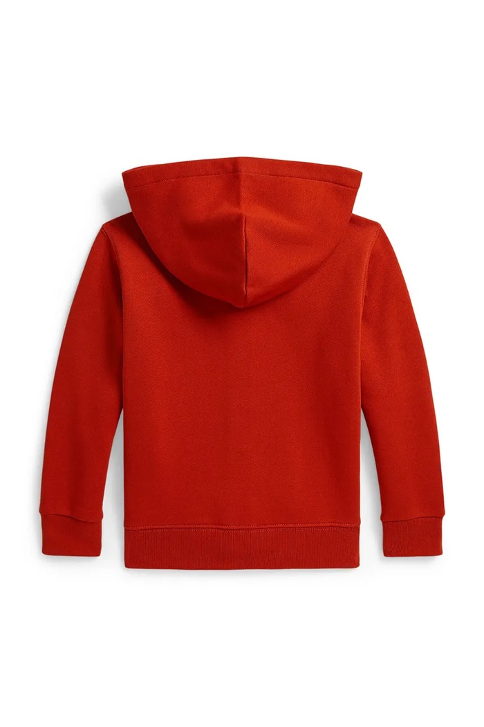 Polo Ralph Lauren μπλούζα με κουκούλα παιδική με βαμβάκι 322799360508 πορτοκαλί AW26