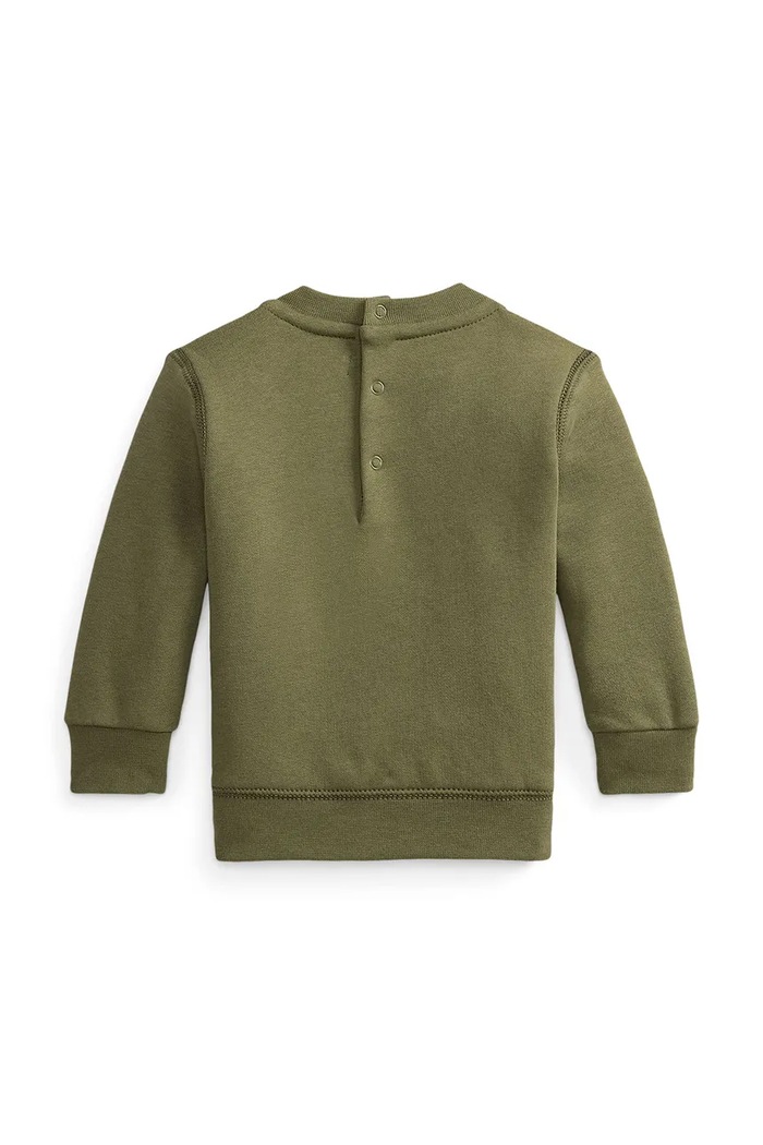 Polo Ralph Lauren Dukserica sa flisom za djecu s pamukom 320B30216001 zelena AW26