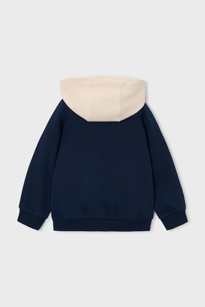 Mayoral кофта с капюшоном для детей с хлопком 4474.5C.Mini.9BY2 тёмно-синий AW26