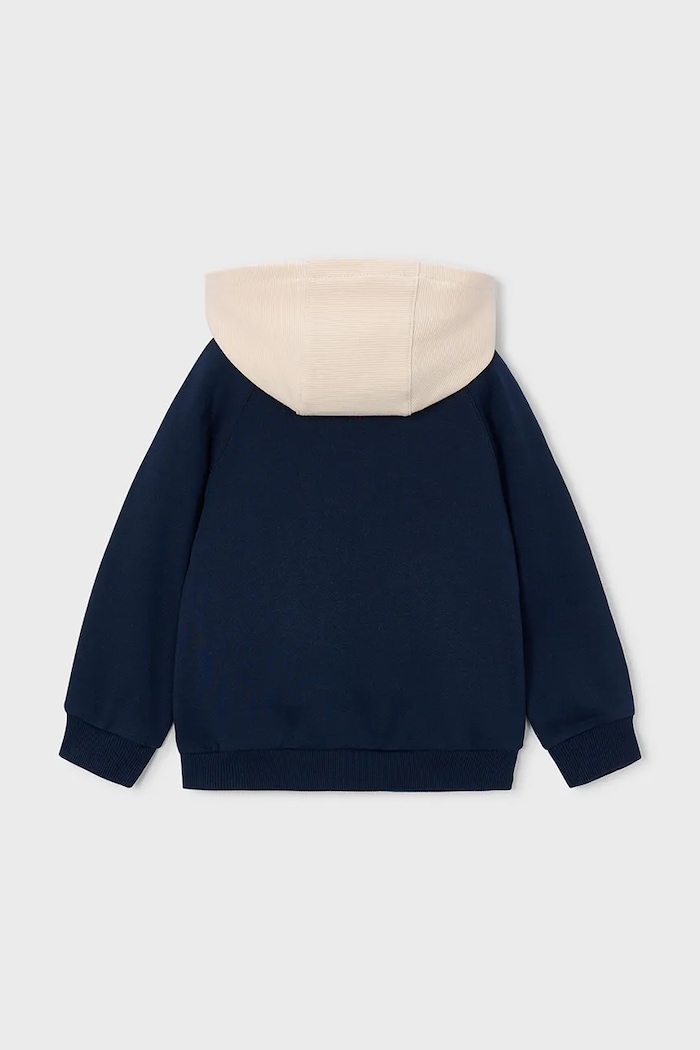 Mayoral кофта с капюшоном для детей с хлопком 4474.5C.Mini.9BY2 тёмно-синий AW26